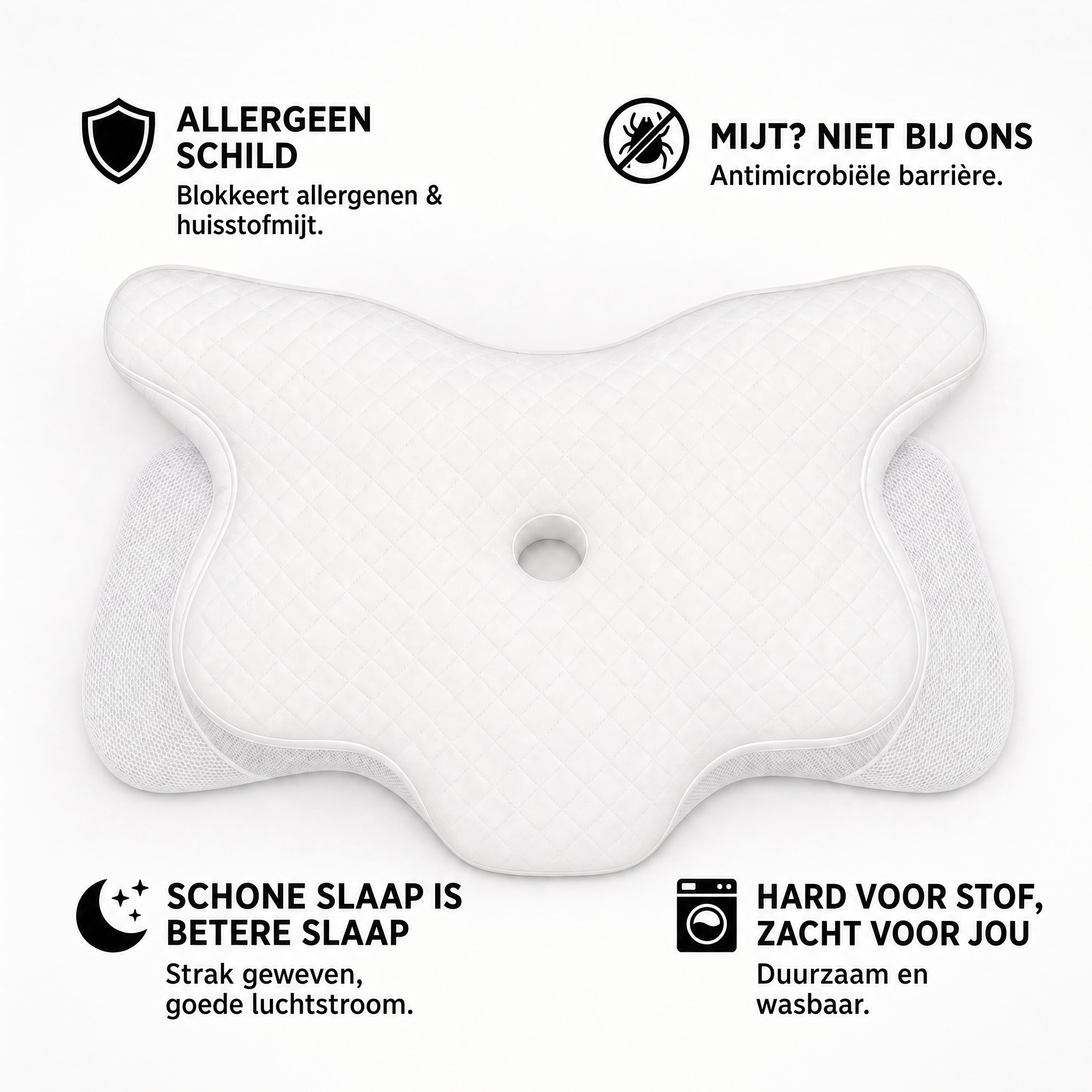 Ergonomic Pillow Anti Dust Cover